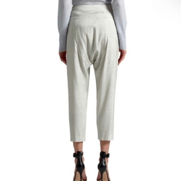 NEW EQUIPMENT TONAL SNAKESKIN PRINT CROPPED PANTS - Picture 7 of 9